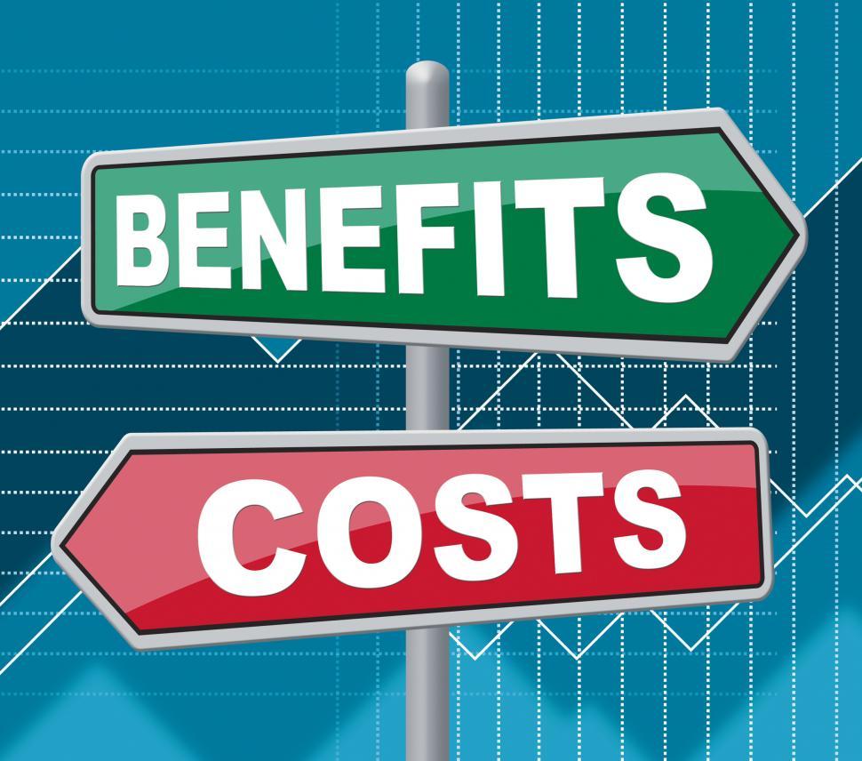 Free Image of Benefits Costs Signs Represent Expenses And Compensation 