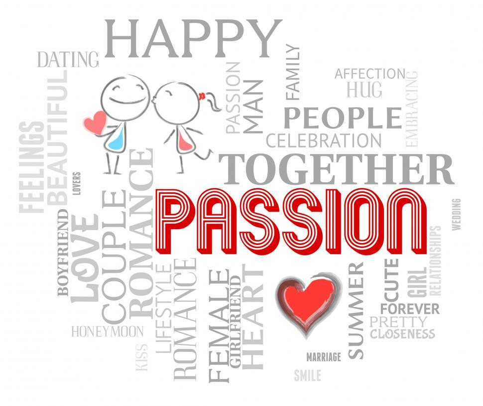 Free Image of Passion Words Shows Find Love And Compassion 