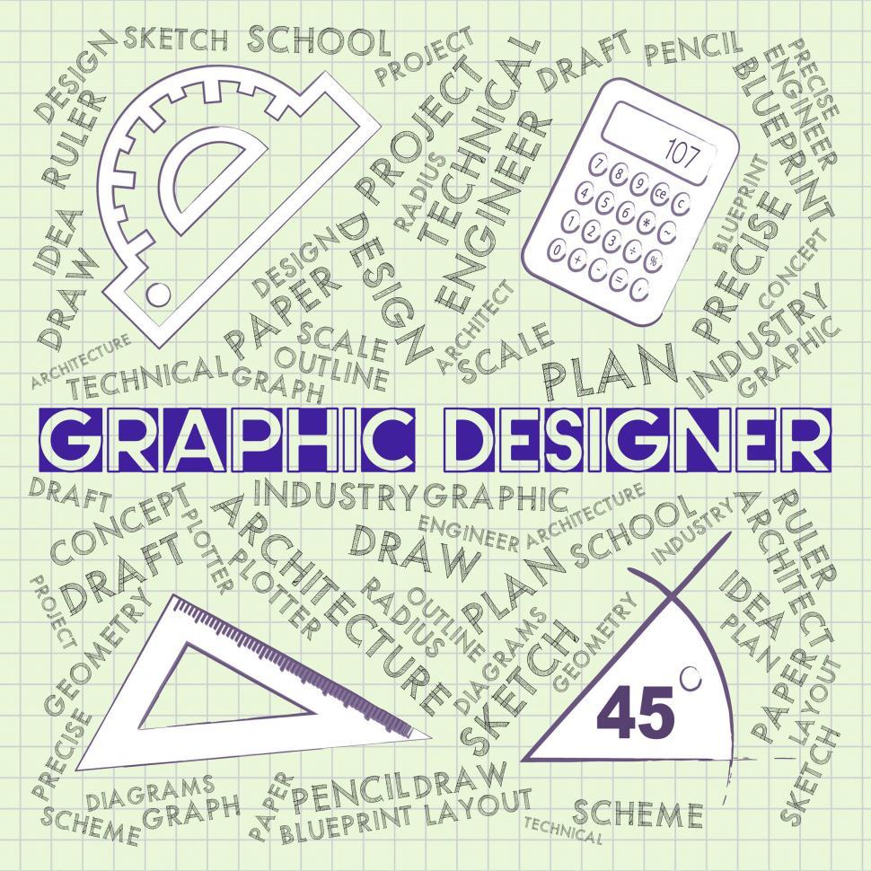 Free Image of Graphic Designer Shows Hire Professional And Illustrative 