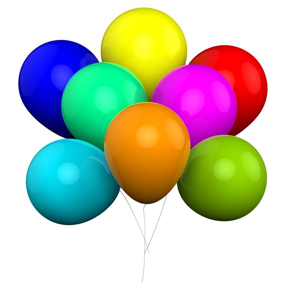 Free Image of Bunch Of Balloons Shows Carnival Fiesta Or Celebration 