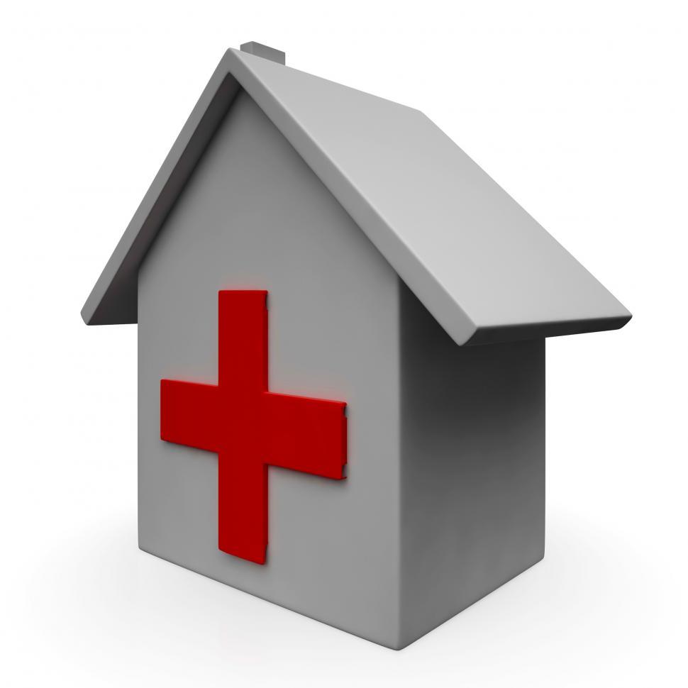 Free Image of Hospital Icon Shows Emergency Medical Clinic 