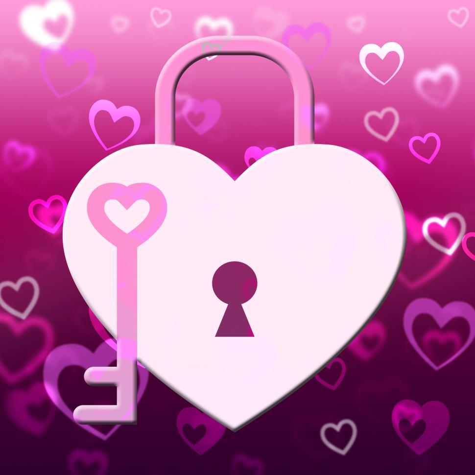 Free Image of Hearts Lock Shows Find Love And Compassionate 