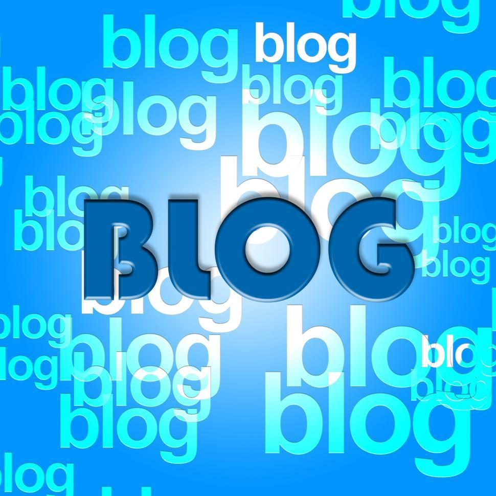 Free Image of Blog Words Indicates Web Site And Blogger 