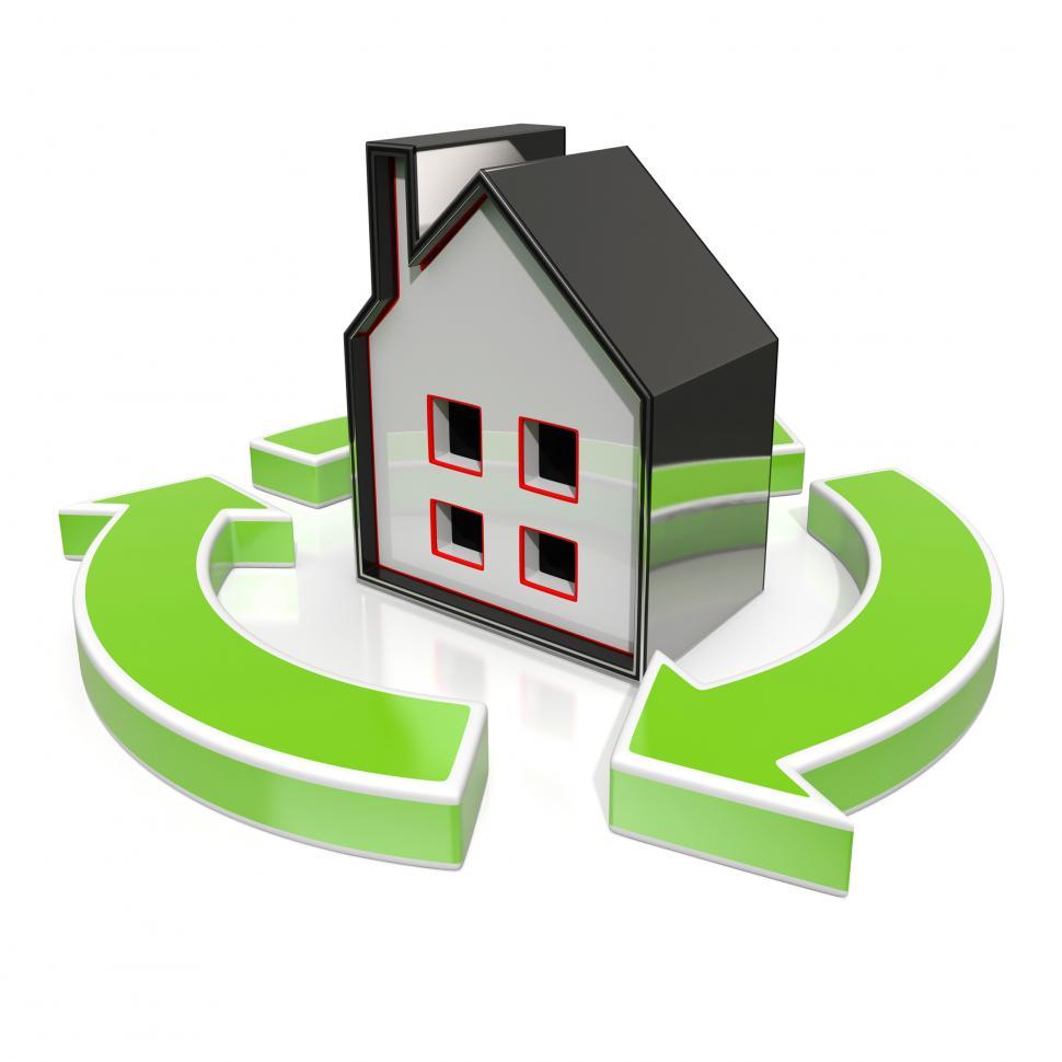 Free Image of House Icon Shows Home Flipping 