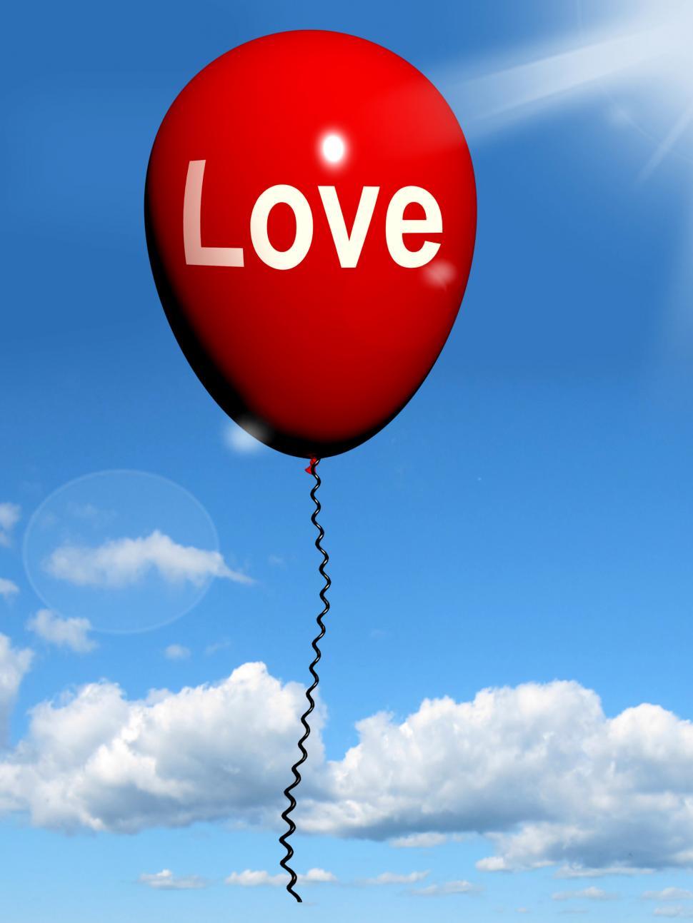 Free Image of Love Balloon Shows Fondness and Affectionate Feelings 