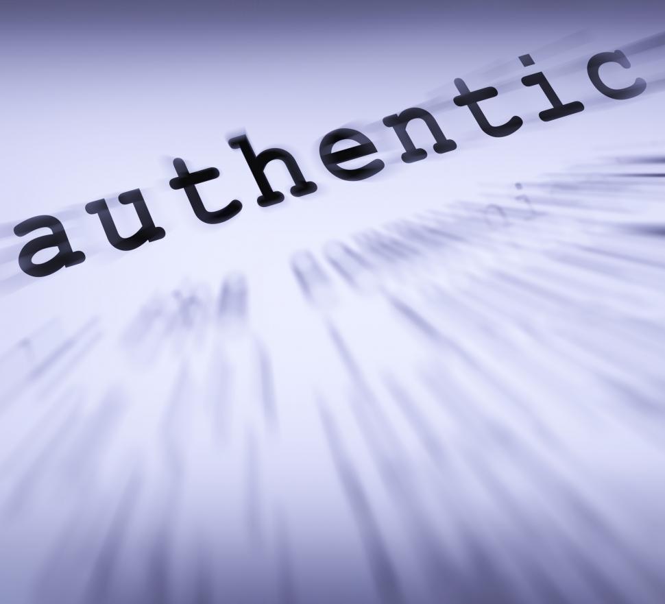 Free Image of Authentic Definition Displays Authenticity Guaranteed Or Genuine 