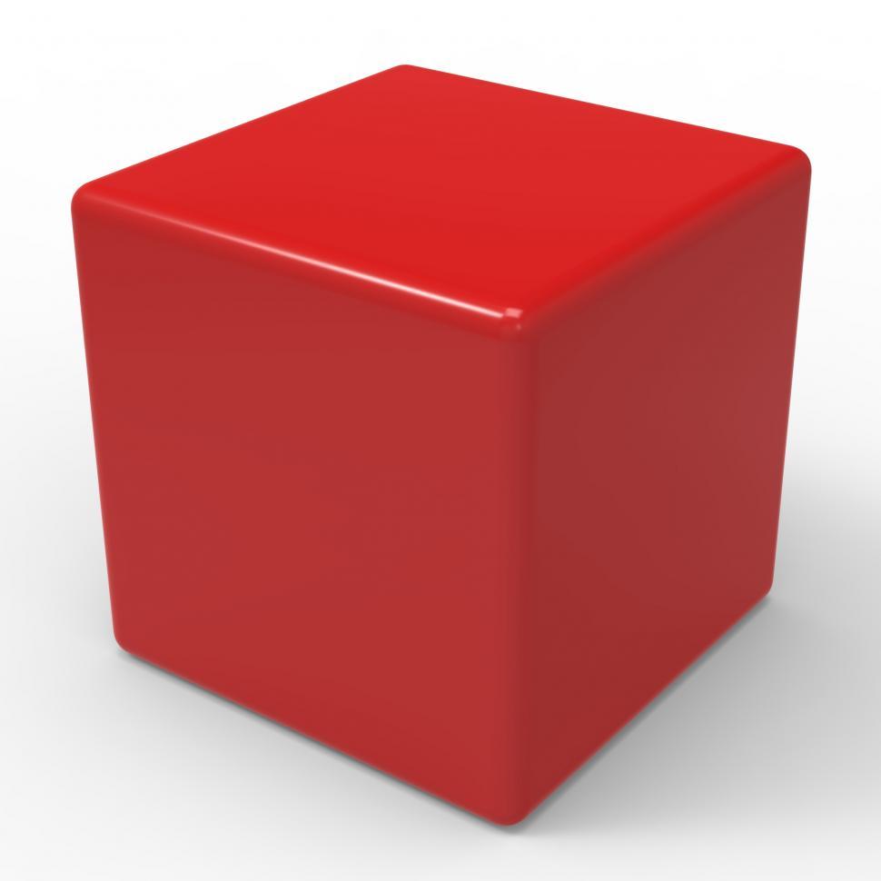 Free Image of Blank Red Dice Shows Copyspace Cube Or Box 