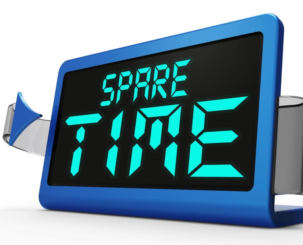 Free Image of Spare Time Clock Means Leisure Or Relaxation 