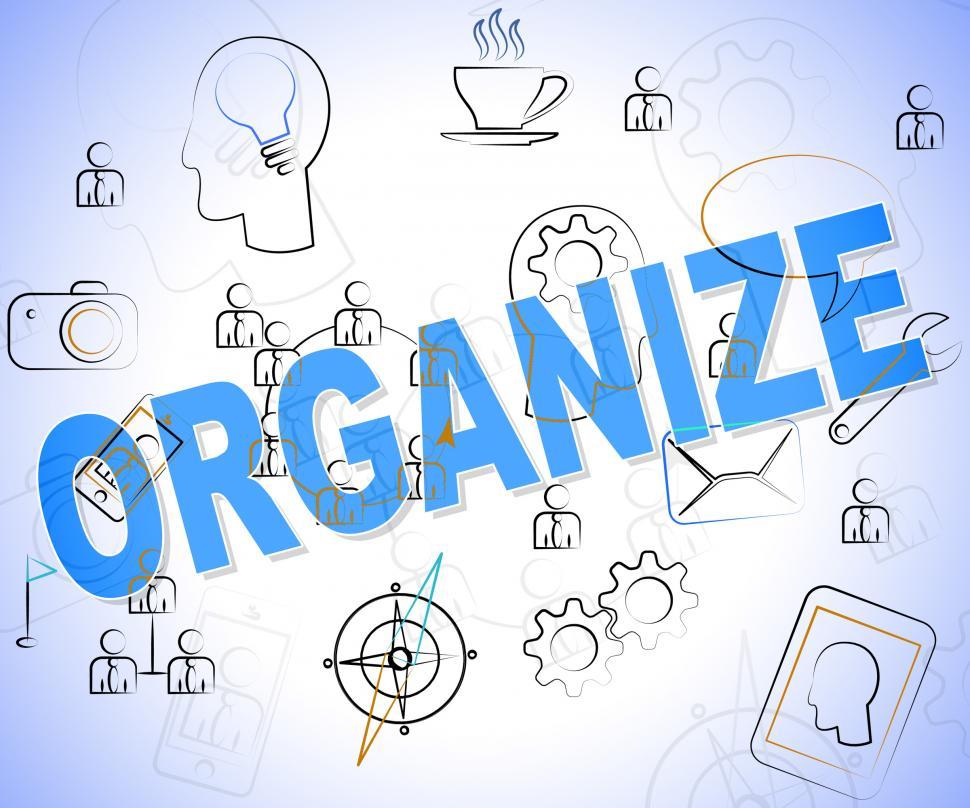 Free Image of Organize Word Means Arrange Arranged And Words 