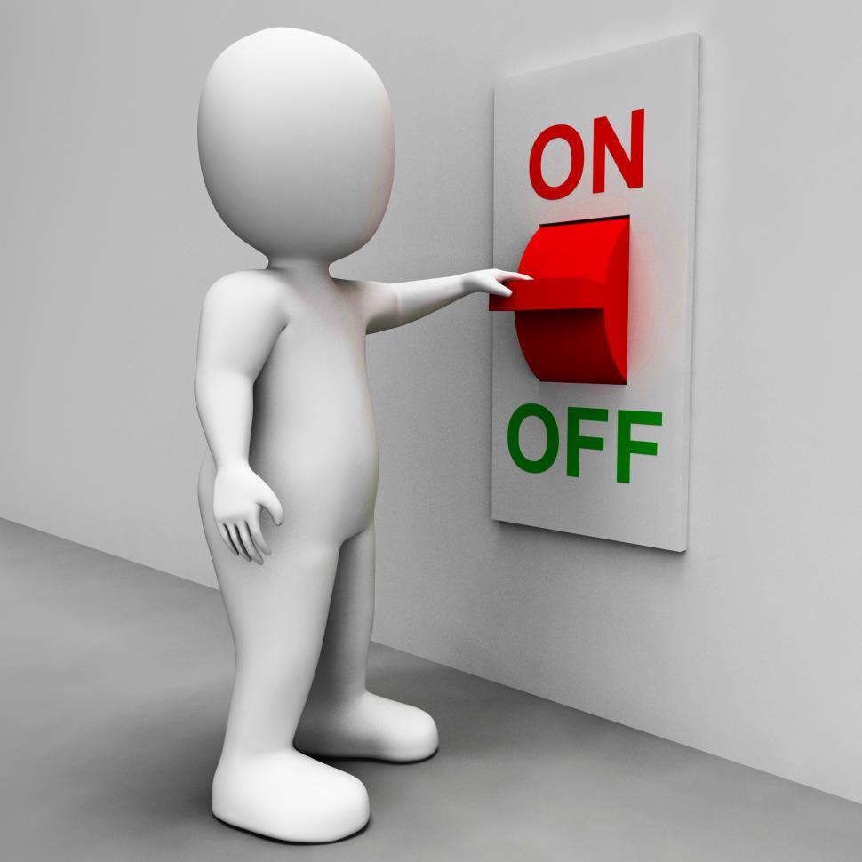 Free Image of On Off Switch Shows Energy Supply 