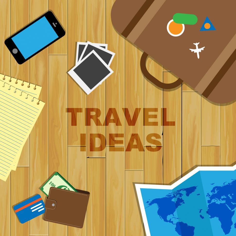 Free Image of Travel Ideas Represents Journey Planning And Choices 
