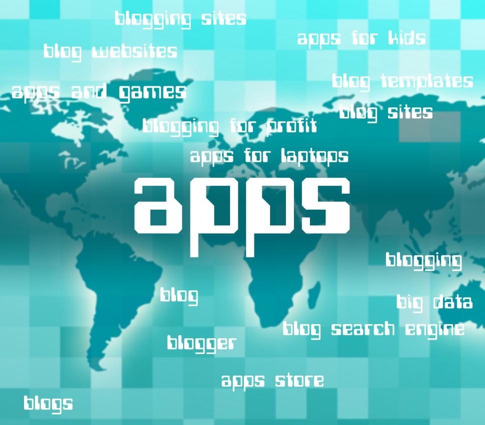 Free Image of Apps Word Shows Application Software And Computer 