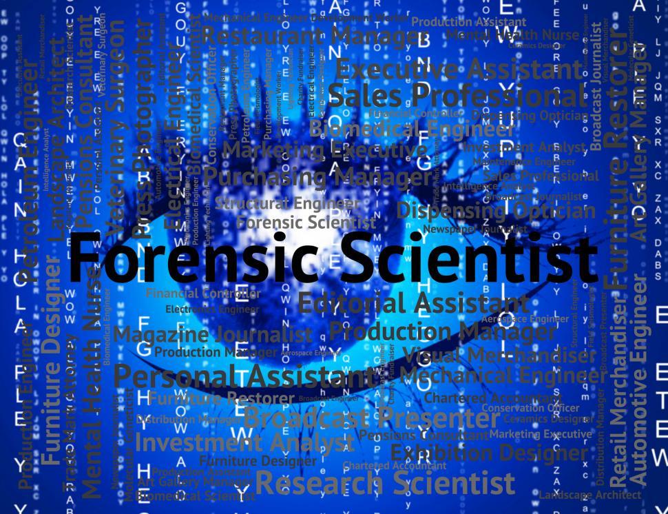 Free Image of Forensic Scientist Shows Position Scientists And Word 