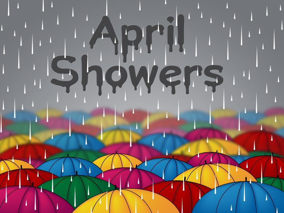 Free Image of April Showers Represents Parasols Umbrellas And Season 