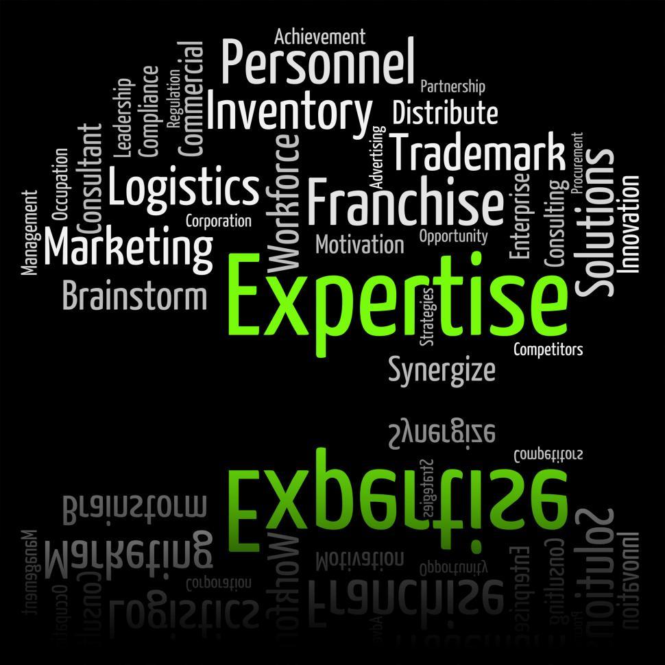 Free Image of Expertise Word Shows Educated Proficiency And Wordclouds 