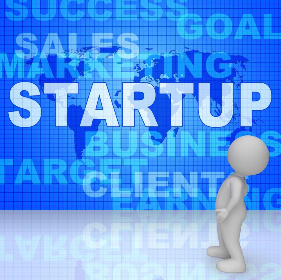 Free Image of Startup Word Means Self Employed Entrepreneur 3d Rendering 