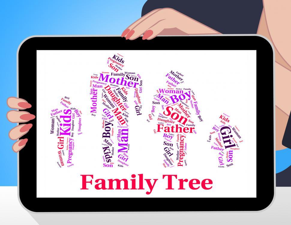 Free Image of Family Tree Shows Blood Relative And Children 