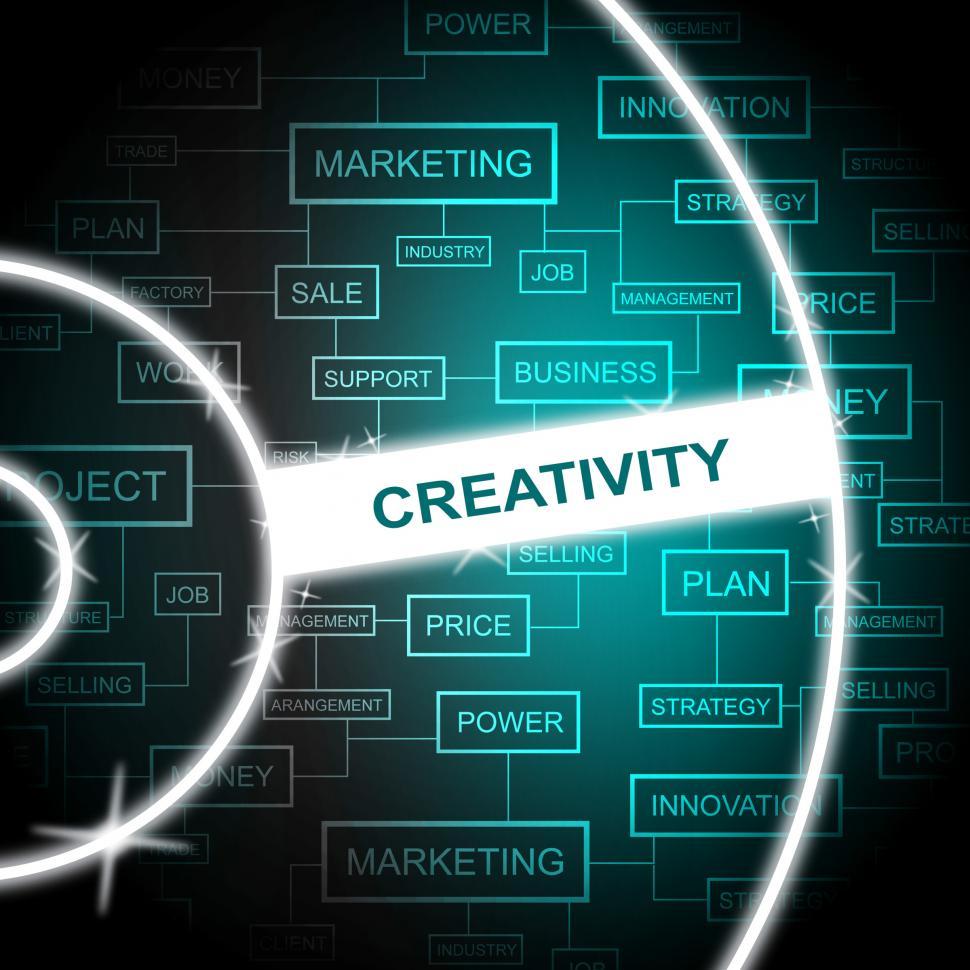 Free Image of Creativity Word Shows Creative Vision And Imagination 