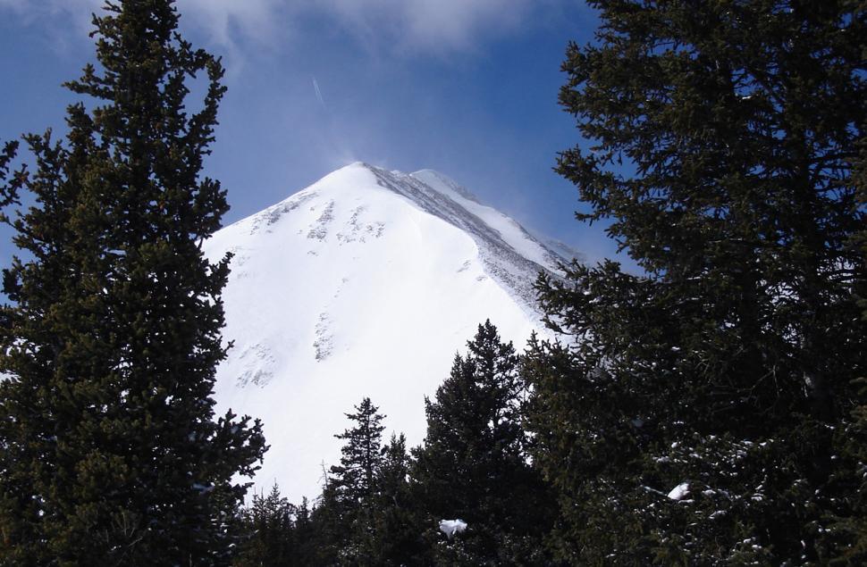 Free Image of Snow Covered Mountain Peak 