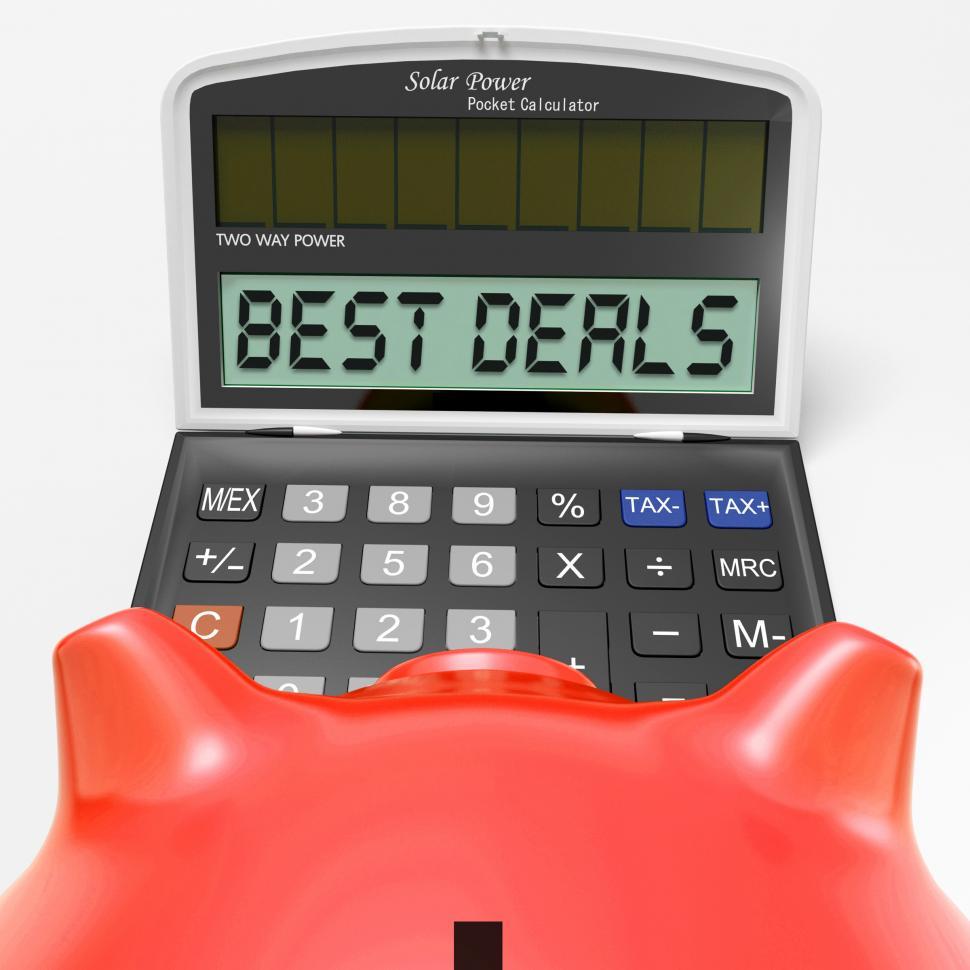 Free Image of Best Deals Calculator Means Great Buy And Savings 