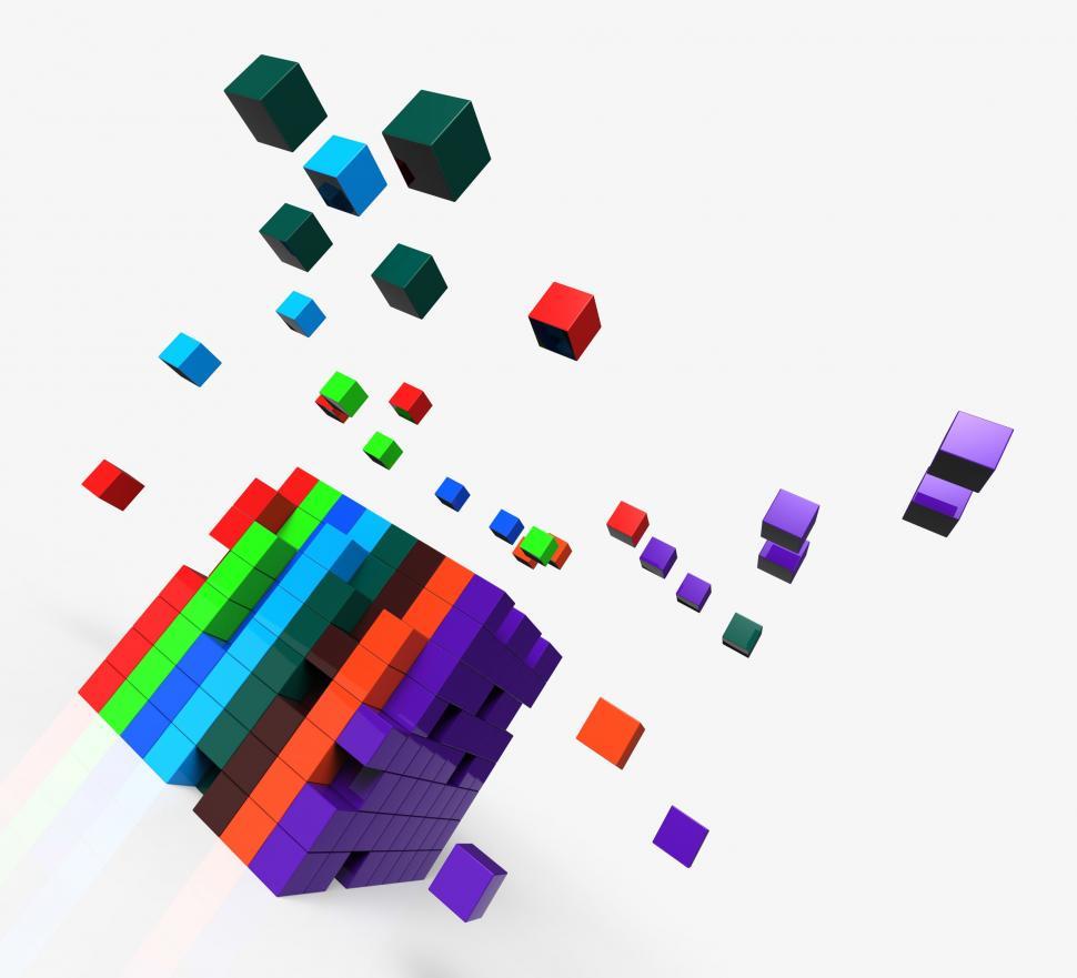 Free Image of Blocks scattered Shows Action And Solutions 