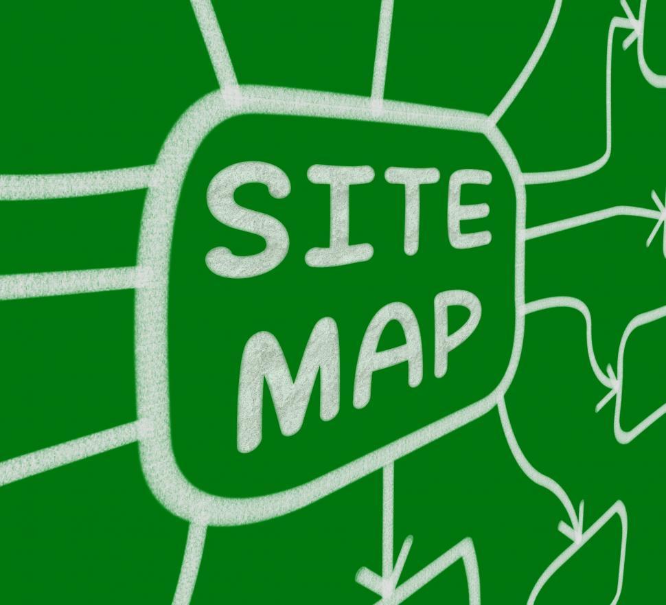 Free Image of Site Map Diagram Means Layout Of Website Pages 