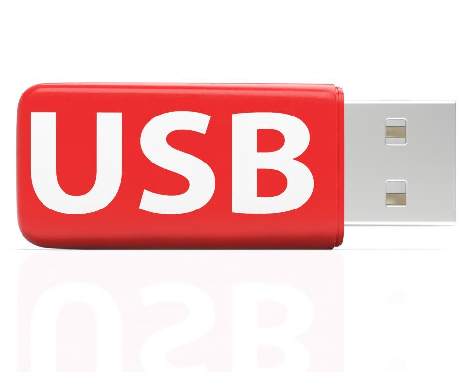 Free Image of Usb Flash Stick Shows Portable Storage or Memory 