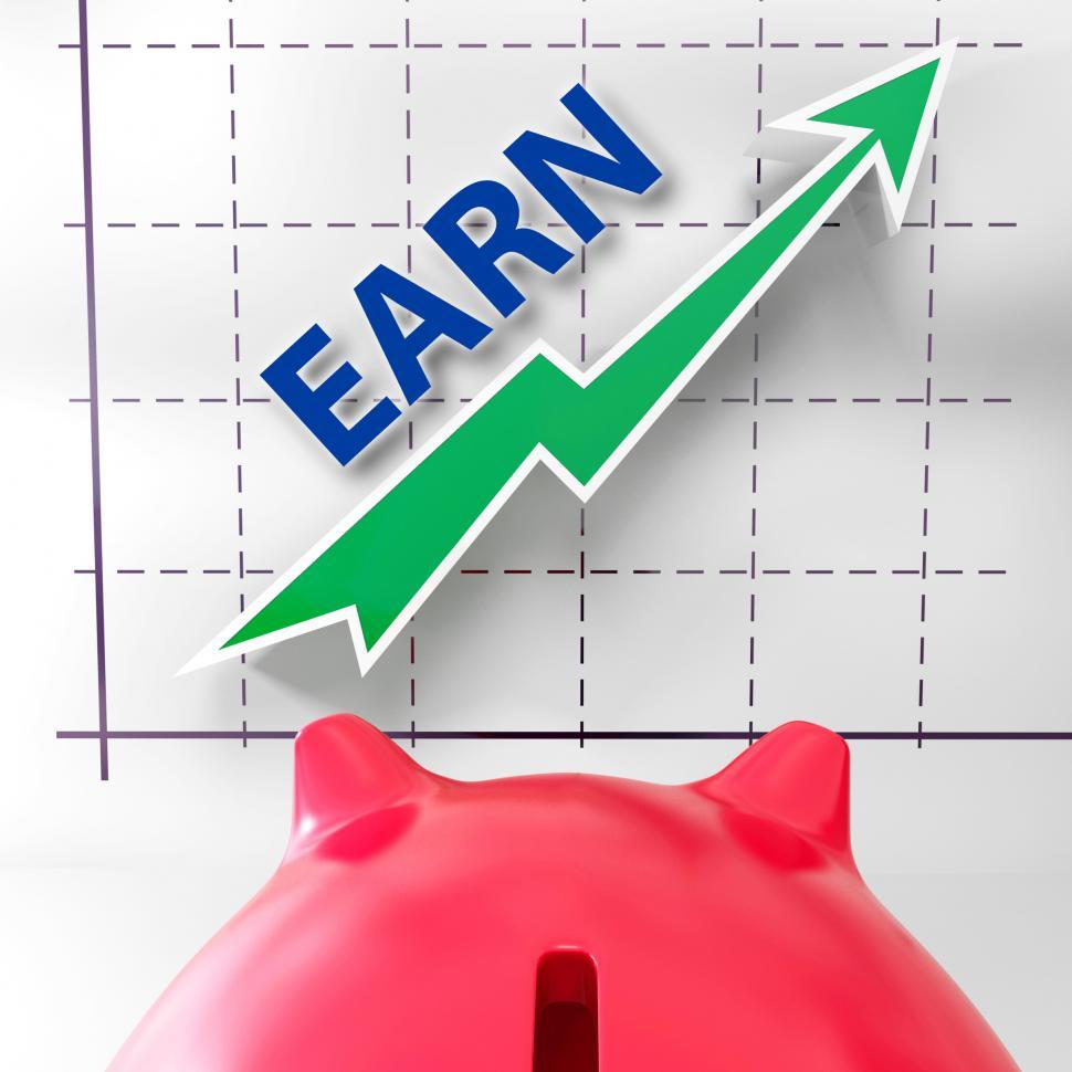 Free Image of Earn Graph Means Rising Income Gain And Profits 