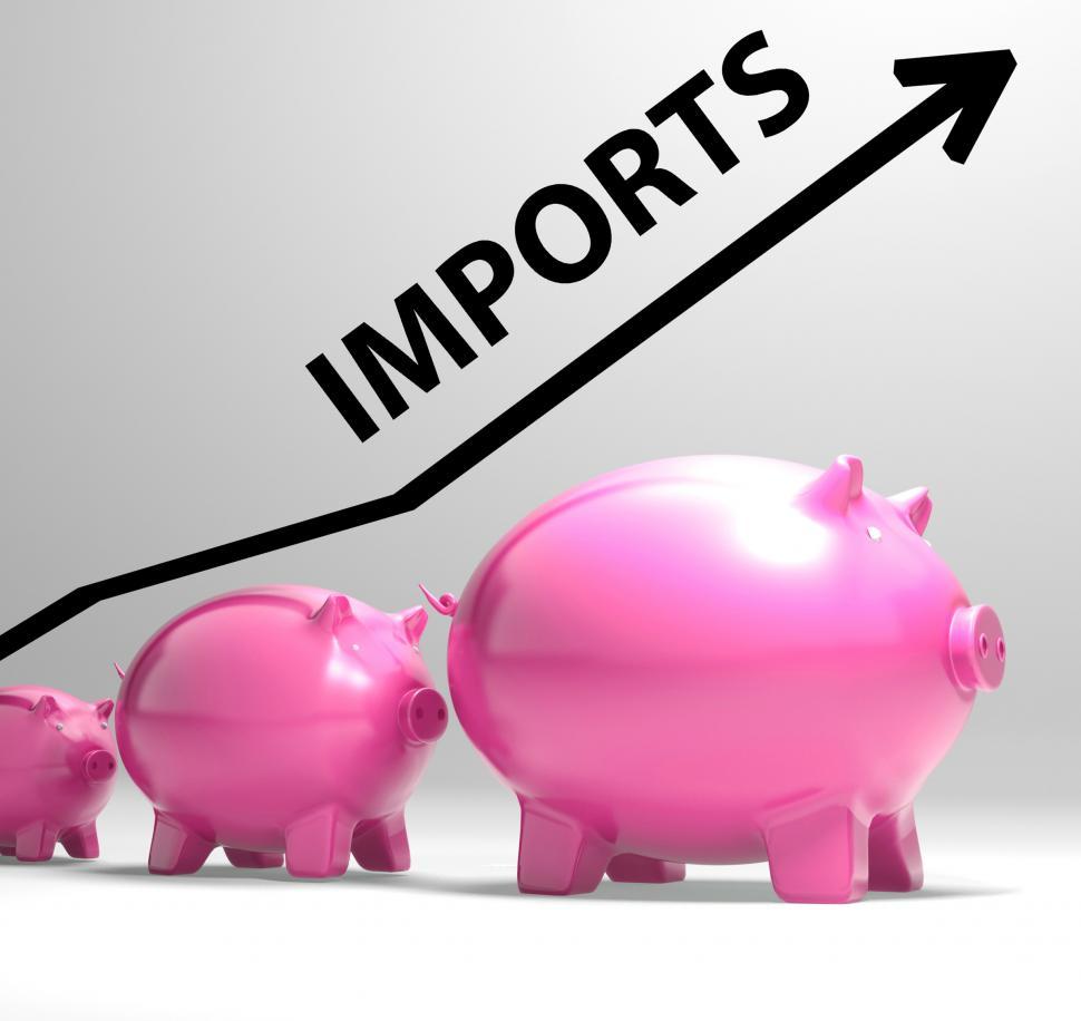 Free Image of Imports Arrow Shows Buying And Importing International Products 