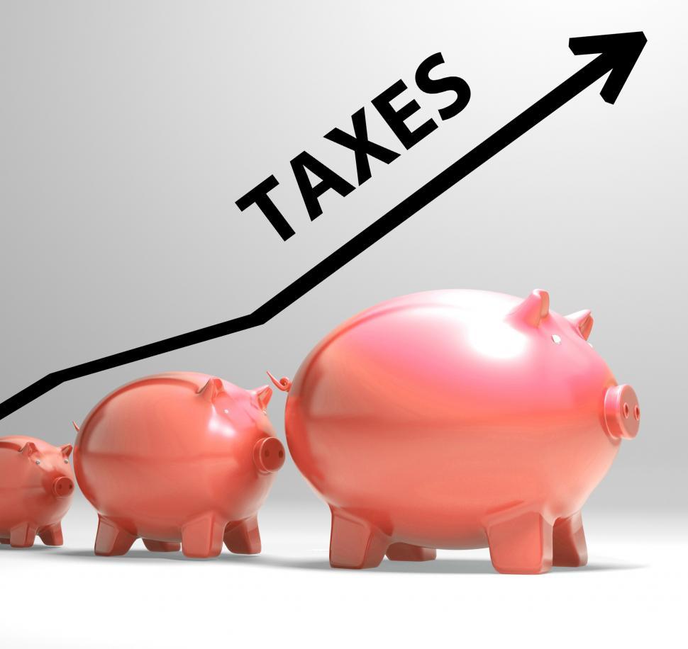 Free Image of Taxes Arrow Shows Higher Taxation And Levies 