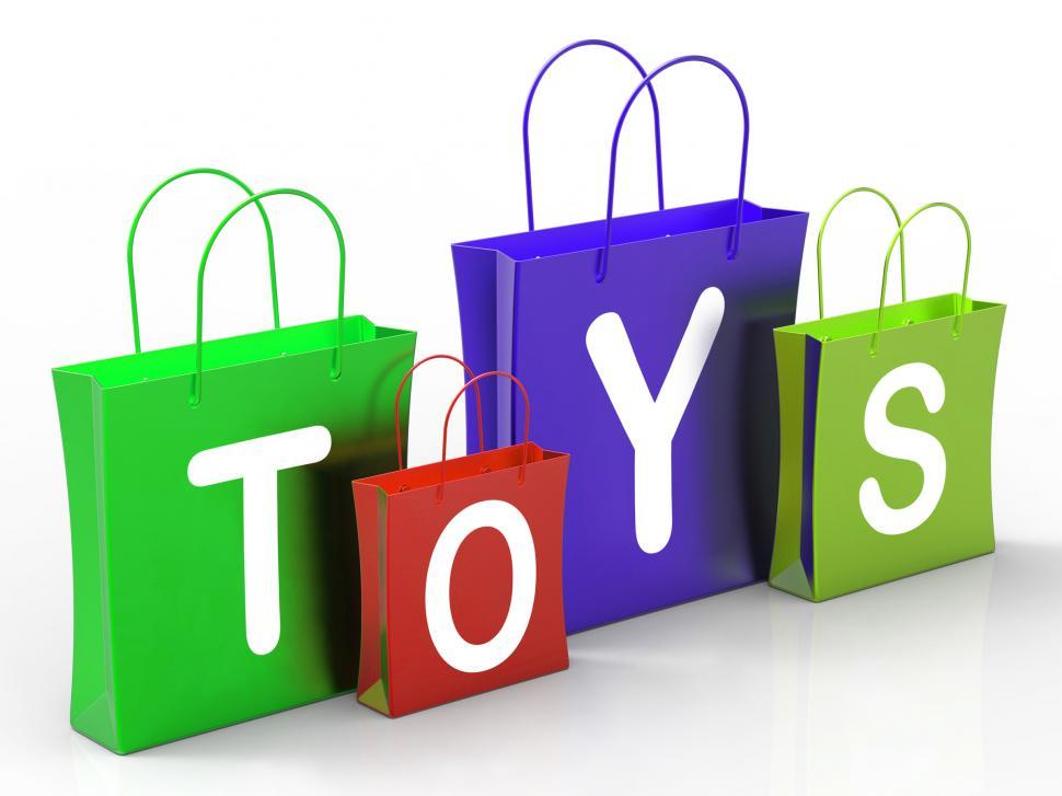 Free Image of Toys Bags Shows Retail Shopping and Buying 