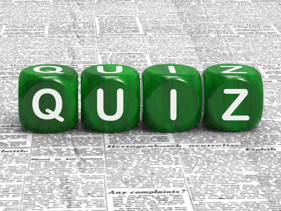 Free Image of Quiz Dice Shows Questions Answers And Testing 