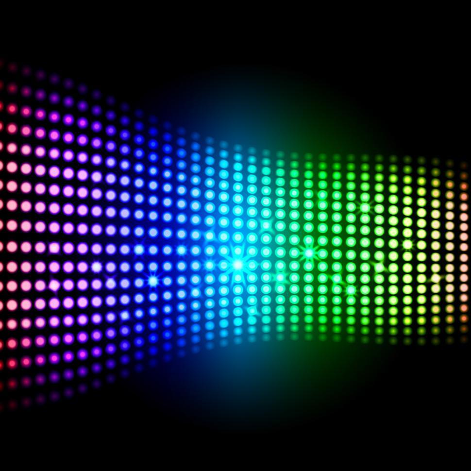 Free Image of Rainbow Light Squares Background Shows Colourful Digital Art 
