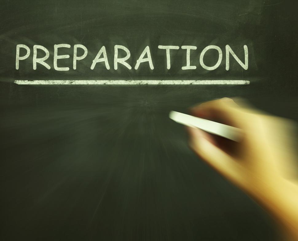 Free Image of Preparation Chalk Shows Groundwork Plan And Readiness 