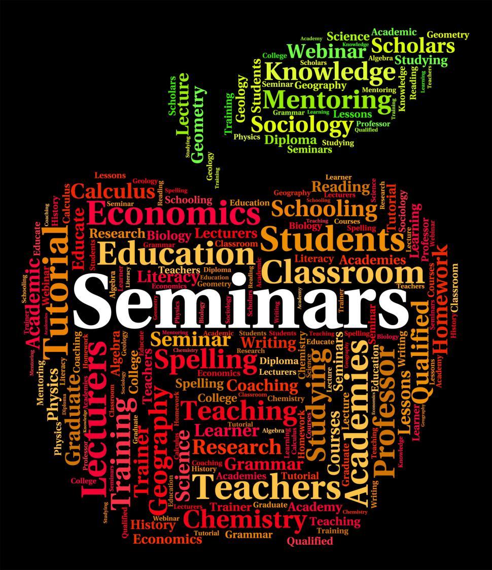 Free Image of Seminars Word Indicates Presentation Conference And Conferences 