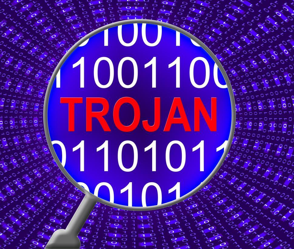 Download Free Stock Photo of Computer Trojan Indicates Web Site And Communication 