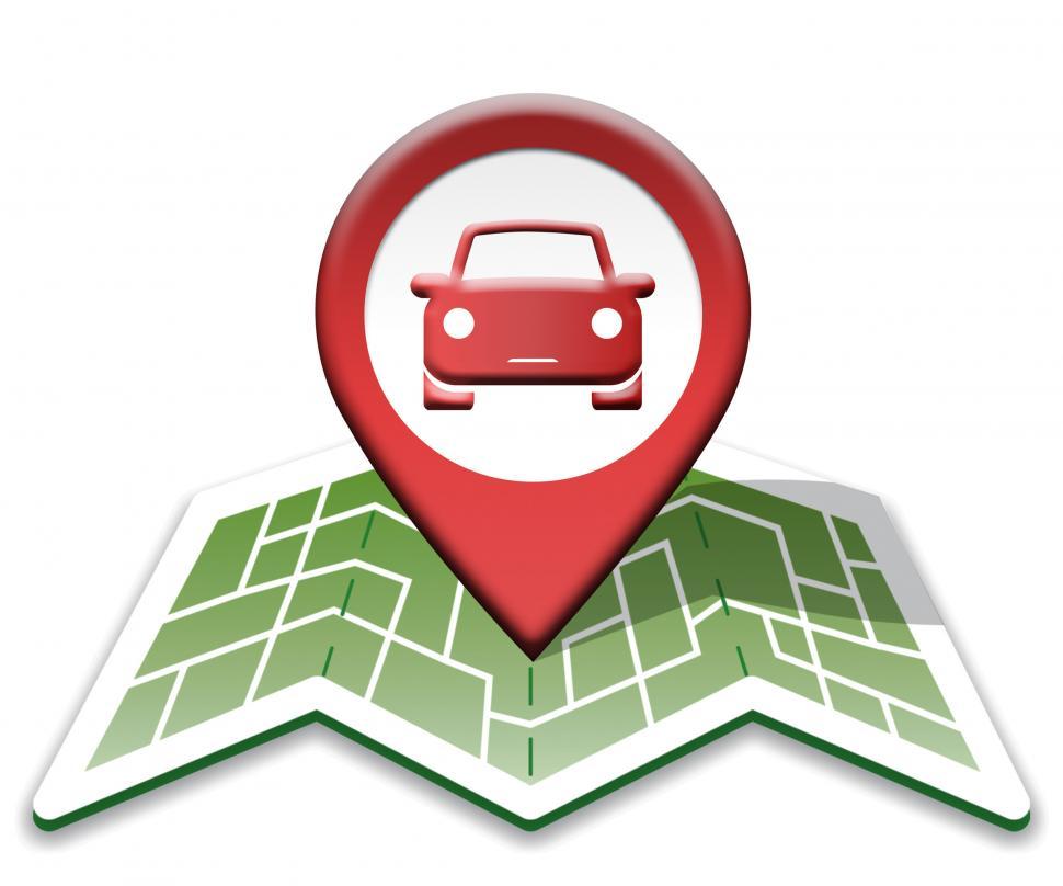 Free Image of Car Map Indicates Auto Vehicle And Direction 