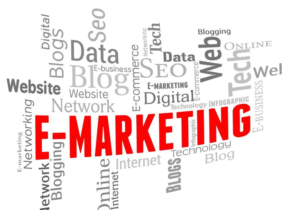 Free Image of Emarketing Wordcloud Means Website Internet And Websites 
