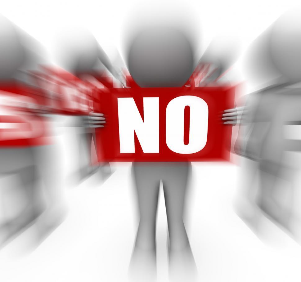 Free Image of Characters Holding Yes No Signs Displays Advice And Guidance 