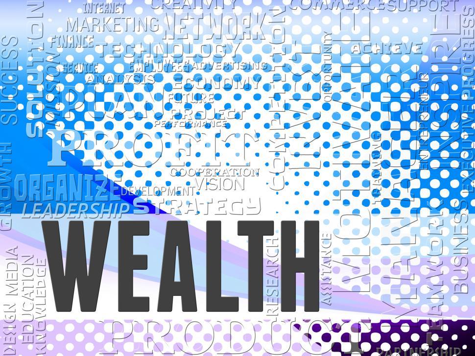 Free Image of Wealth Words Show Prosper Prosperity And Affluence 