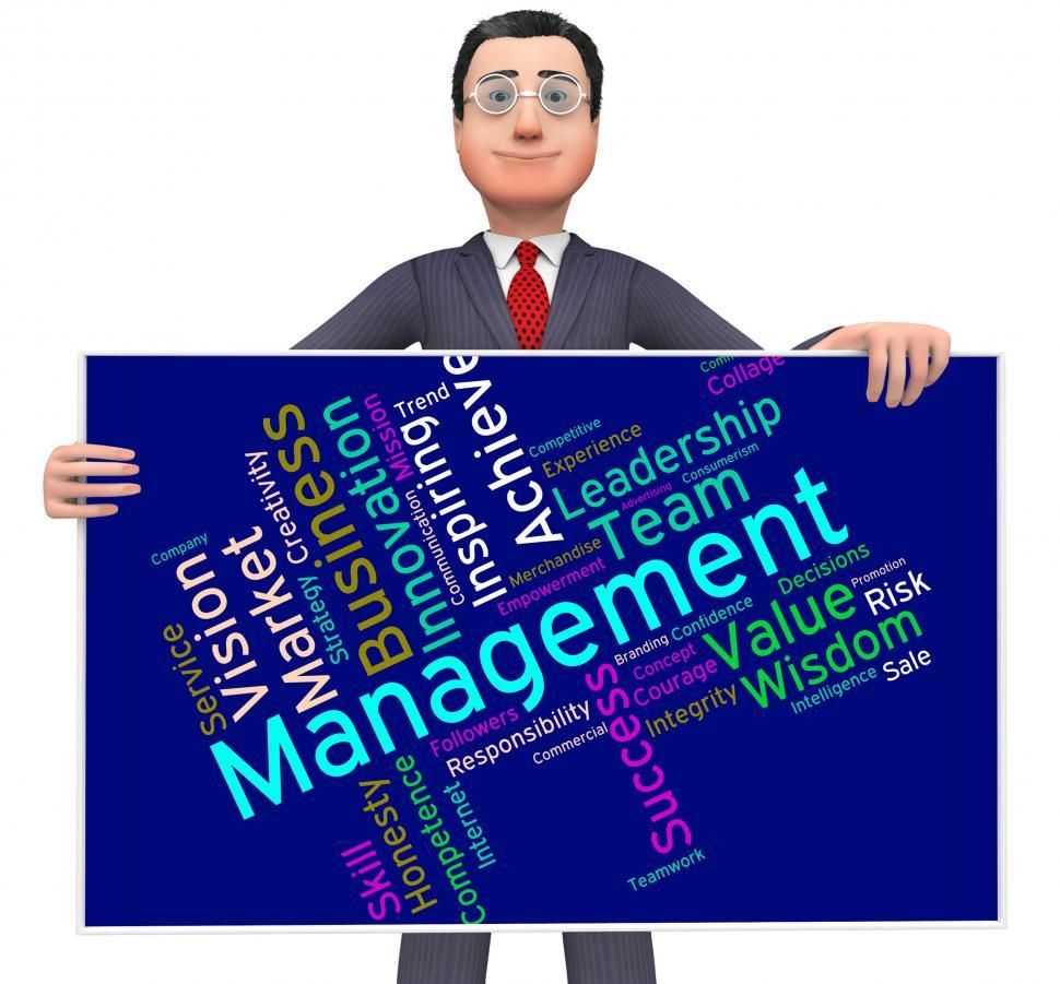 Free Image of Management Words Represents Boss Company And Wordcloud 
