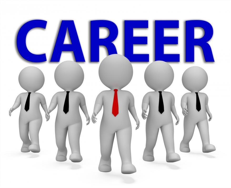 Free Image of Career Businessmen Represents Job Search 3d Rendering 