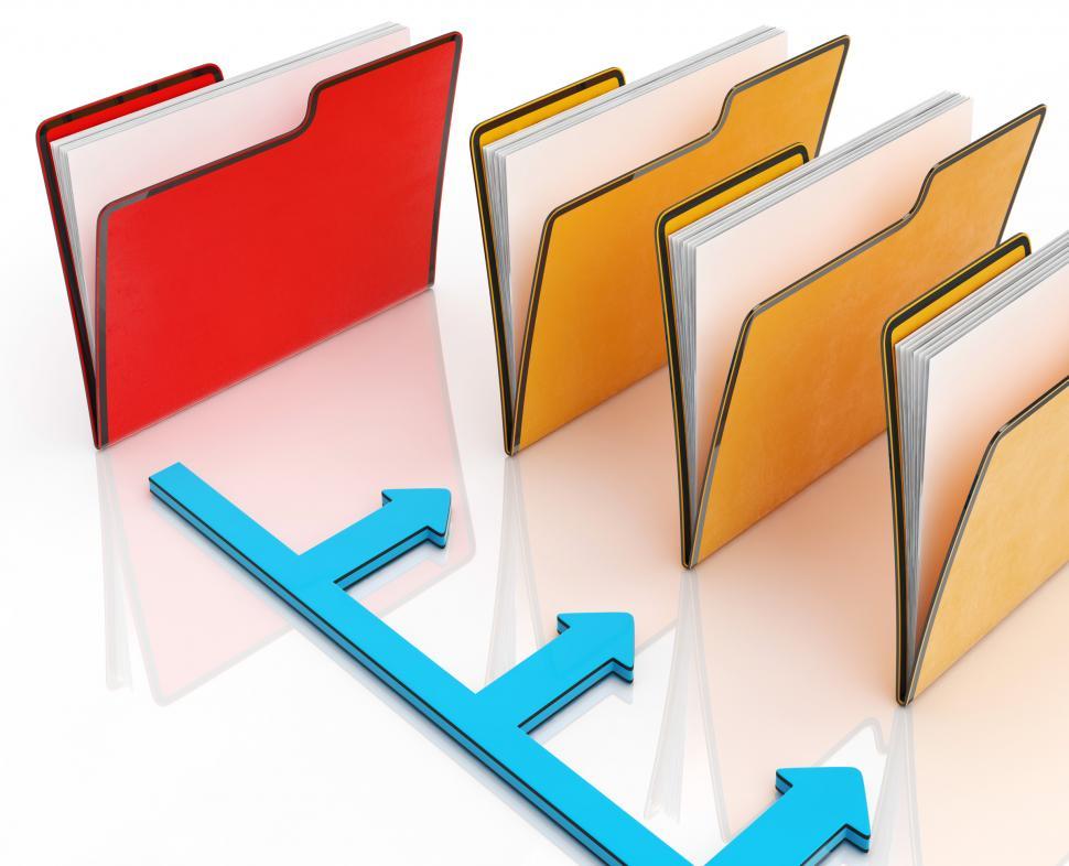 Free Image of Folders Or Files Shows Correspondence And Organized 