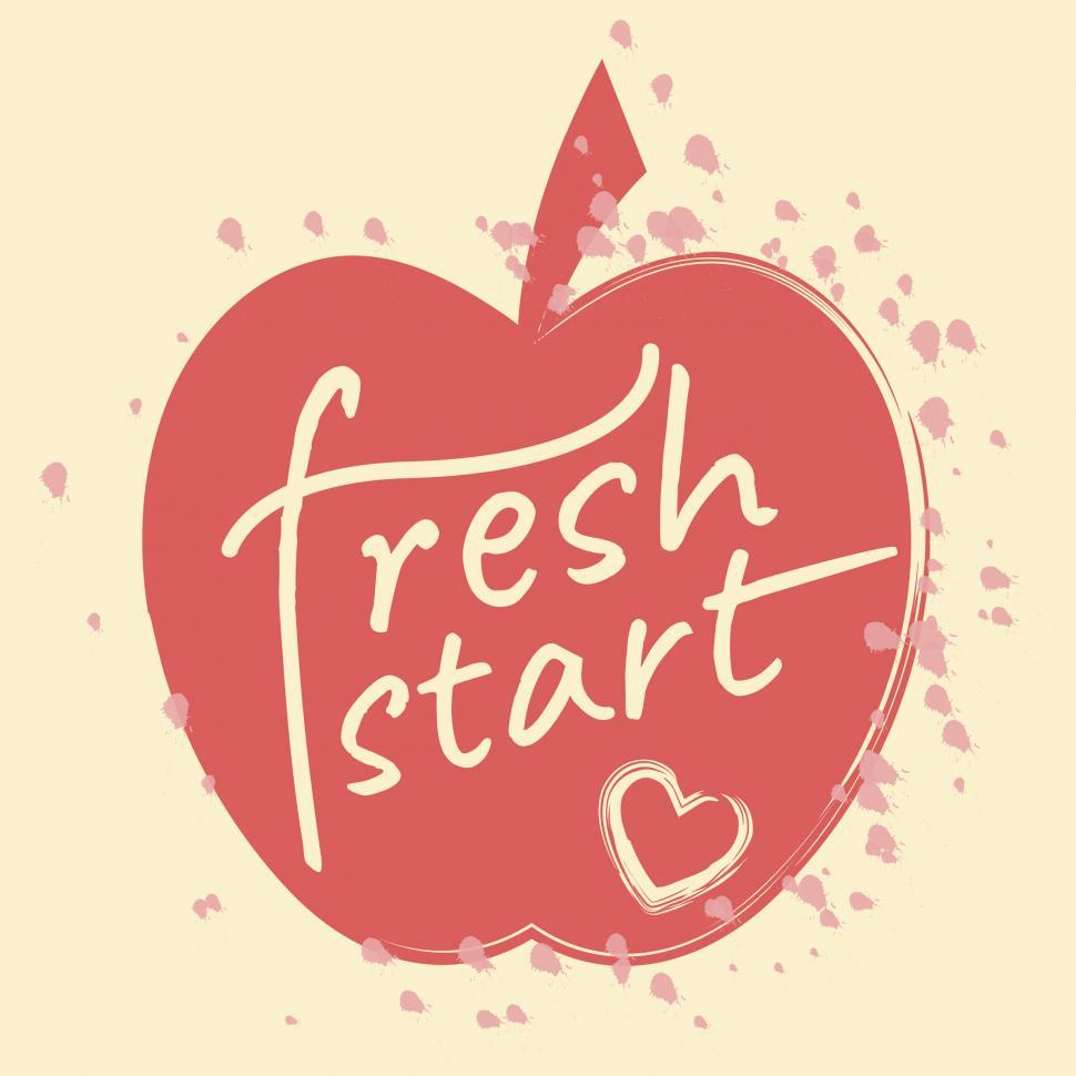 Free Image of Fresh Start Apple Means Beginnings Future And Rejuvenating 