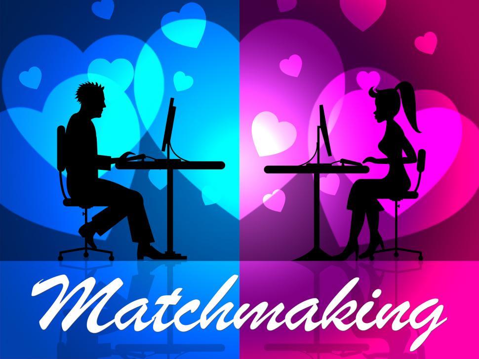 Free Image of Matchmaking Online Shows Blind Date And Find 