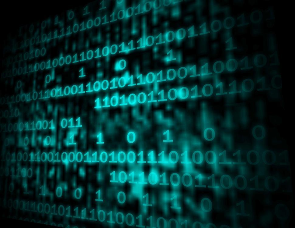 Free Image of Matrix Code Copyspace Shows Digital Numbers Programming Backgrou 