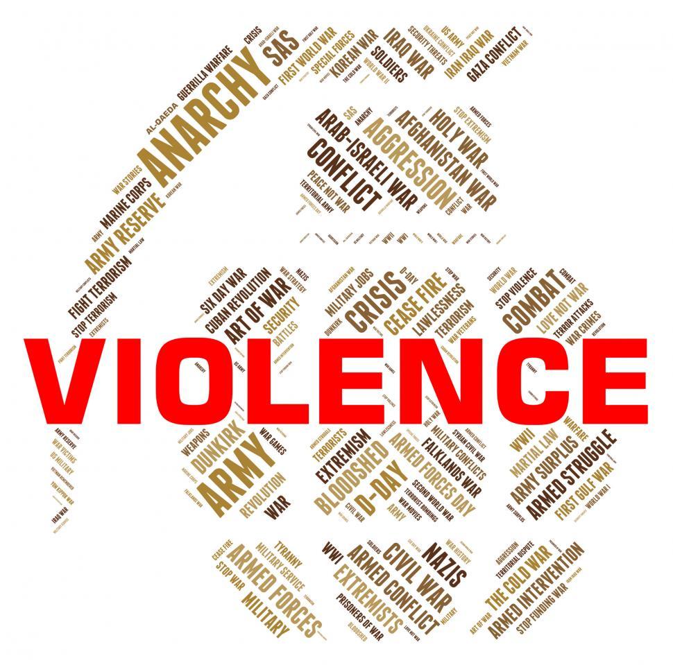 Free Image of Violence Word Represents Freedom Fighters And Brutality 