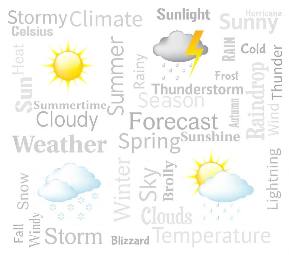 Free Image of Weather Forecast Indicates Meteorological Conditions And Forecas 