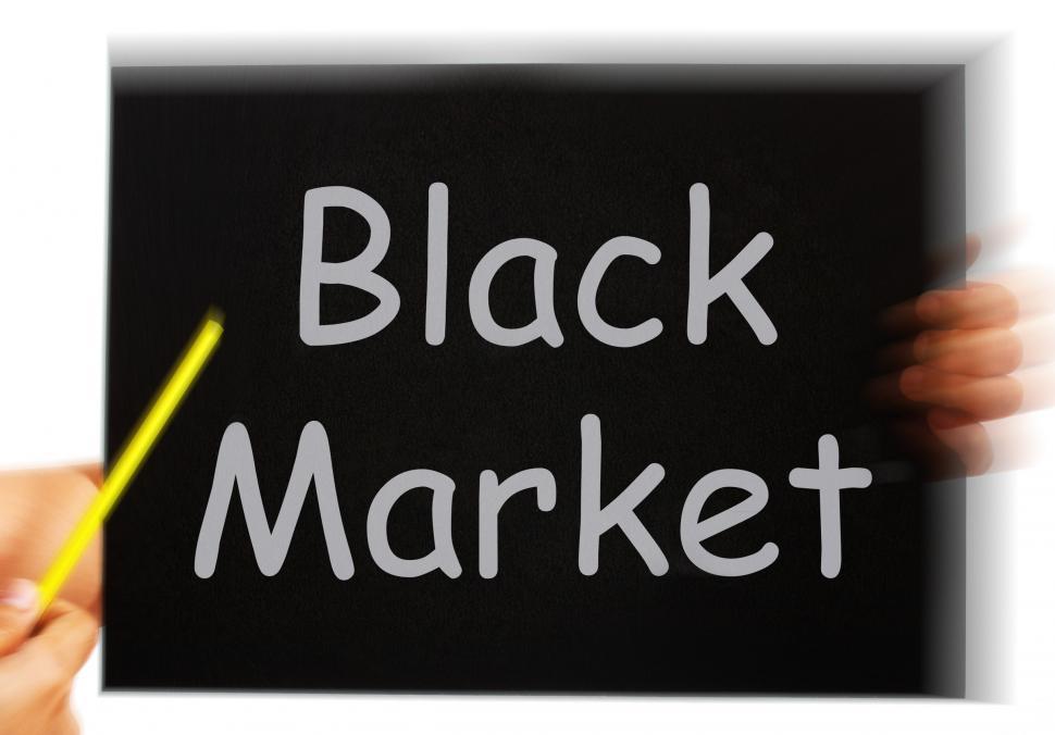Free Image of Black Market Message Means Illegal Buying And Selling 