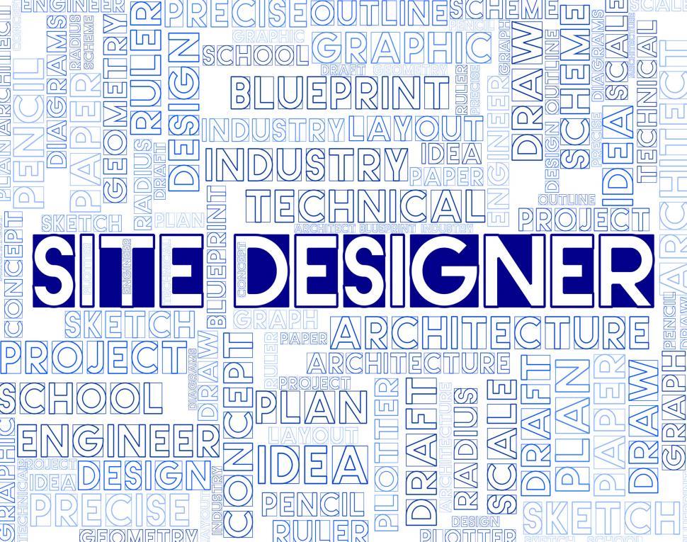 Free Image of Site Designer Represents Artwork Designers And Graphics 